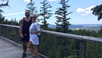 Barbora Mottlová a Pepa Kůrka si užívali slunečný víkend na Lipně
