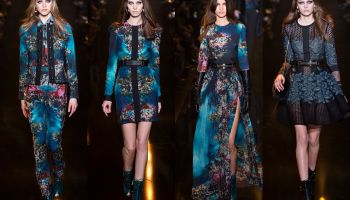Podzim/Zima 2015-2016 znamená u Elie Saab temný a romantický les