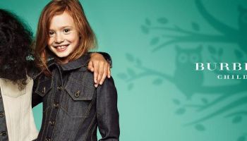 Hra stínů a barev v dětské kampani Burberry S/S 2015