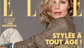 Eva Herzigová ve fashion story francouzské ELLE