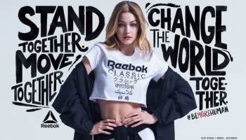 Gigi Hadid v nové kampani Reebok s podtitulem Buďte více lidští