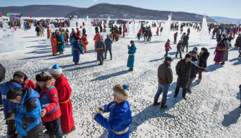 Mongolský Ice Festival plný módy a designu