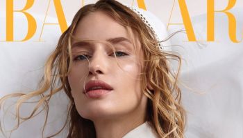 Linda Vojtová jako bohyně babího léta v českém Harper's Bazaaru