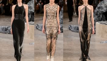 "Stříbrná" kolekce Iris van Herpen S/S 2016 pracuje s geometrií
