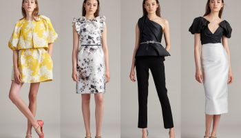 Výrazná silueta ovládla Resort 2018 Monique Lhuillier