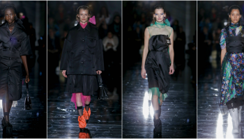 Miuccia Prada podzimní kolekcí uzavírá téma móda vs. umění