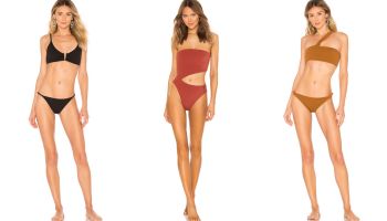 Bikiny i klasické plavky ze spojení House of Harlow 1960 x REVOLVE