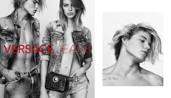 Versace Jeans černobílá jarní kampaň 2017