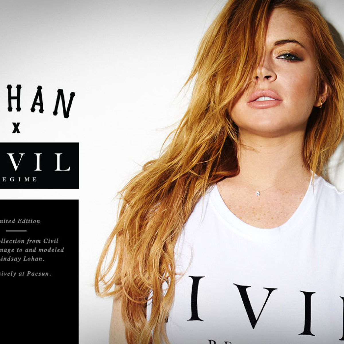 Lindsay Lohan obléká pánskou módu Civil Clothing Moda.cz