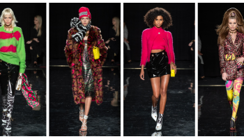 Vzory, barvy i motivy křičí z kolekce pre-fall 2019 značky Versace