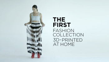 První kolekce šatů vytvořená 3D tiskem.