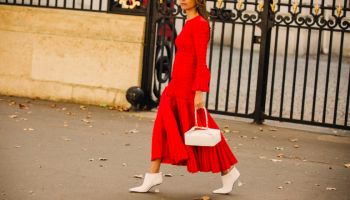 Street style: bílé high heels