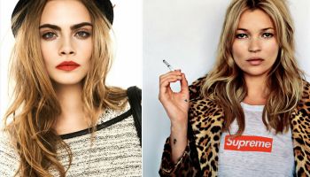 Dvě nejžádanější anglické topmodelky Cara Delevingne a Kate Moss