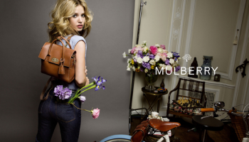 Nádech bohémského stylu v jarní kampani Mulberry pro rok 2015 s Georgií May Jagger
