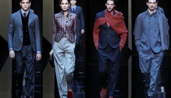 Giorgio Armani v podzimní pánské kolekci 2017 válí