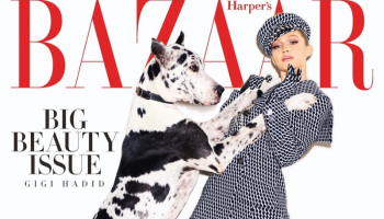 Gigi Hadid pro Harper's Bazaar na fotkách plných psů