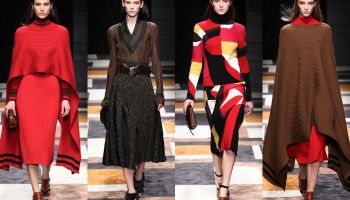 Salvatore Ferragamo F/W 15-16 spojuje striktní geometrii s něžným západem slunce