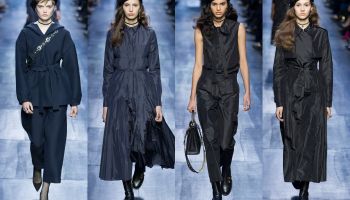Podzimní kolekce Christian Dior 2017 ponořena do noční modři