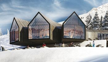 Italský Obereggen ozdobila chata Hütte Oberholz