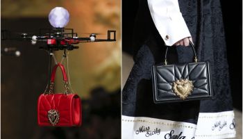Na přehlídce Dolce &amp; Gabbana se nové kabelky vznesly na létajících dronech