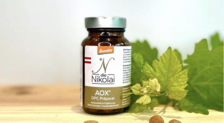 Doplněk stravy dieNikolai: OPC antioxidant z mouky z hroznových jader