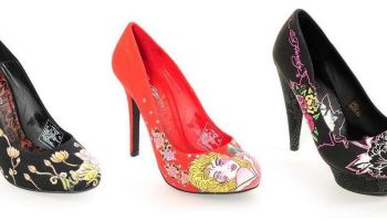 Jedinečná obuv s tattoo motivy - Ed Hardy 2014