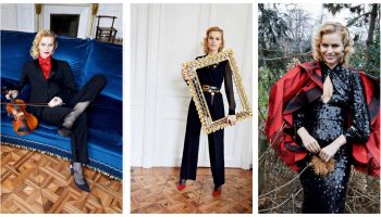 Eva Herzigová v editoriálu pro francouzský VOGUE