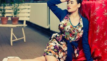 La femme MiMi představila kolekci jaro-léto 2014 v Botanické zahradě