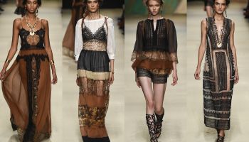 Jarní kolekce Alberta Ferretti 2016 uchvácena přírodou