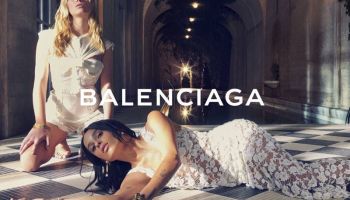 Jarní kampaň Balenciaga 2016 v něžné krajce