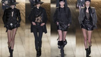 Podzim Saint Laurent 2018 v kůži i květinách