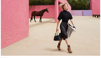 Růžová kampaň kabelek Louis Vuitton 2016