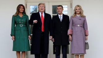 Monika Babišová si svým outfitem podrobila i Ameriku