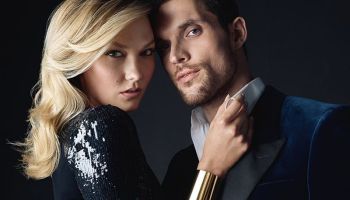 Nová pánská vůně značky Carolina Herrera představuje svůdnou dvojici Karlie Kloss a Eda Skreina