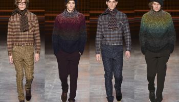 V podzimní pánské kolekce Missoni 2017 najdeme kašmír i mohér