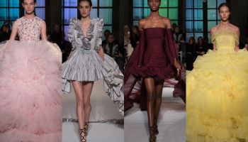 Nadýchané sukně vévodily Haute Couture Giambattista Valli pro jaro 2017