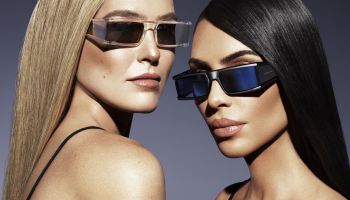 Kim Kardashian navrhla ve spolupráci s Carolinou Lemke futuristické sluneční brýle