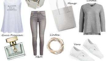 Srpnové Fashion MUST HAVES - letní závěje šedé a bílé