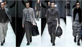 Gentleman v podání důstojníka je vyjádřením podzimu u Giorgio Armani
