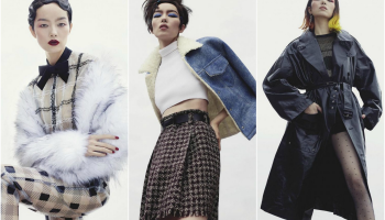 Modelka Fei Fei Sun pro Vogue Australia v mnoha podáních