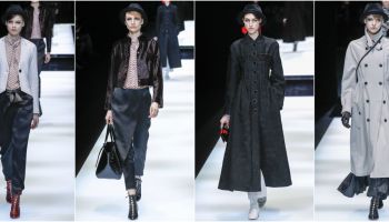 Giorgio Armani se v podzimní kolekci soustředil na barvy, tvary a střihy