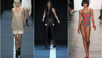 Jeremy Scott představil návrat osmdesátek a Vera Wang zahalila jarní kolekci do černé