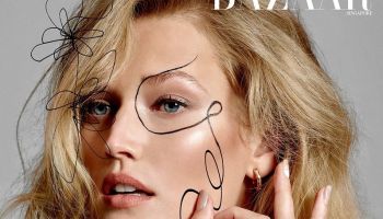 Sexy umění v podání Toni Garrn v aktuálním čísle Harper's Bazaar