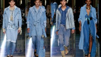 Reflektory míří na denim - Balmain jarní pánská kolekce 2017