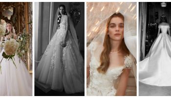 Široká spodnička je hlavním gró svatební kolekce Elie Saab 2019