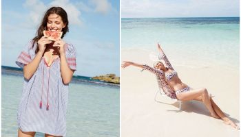 Rybaření, válení se v písku a odpočinek v chládku - plavkový lookbook J.Crew