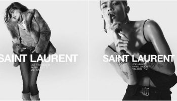 Zoe Kravitz a Laetitia Casta v nespoutané jarní módě Saint Laurent