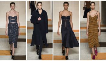 Victoria Beckham podzim 2016 oslavuje v proužcích