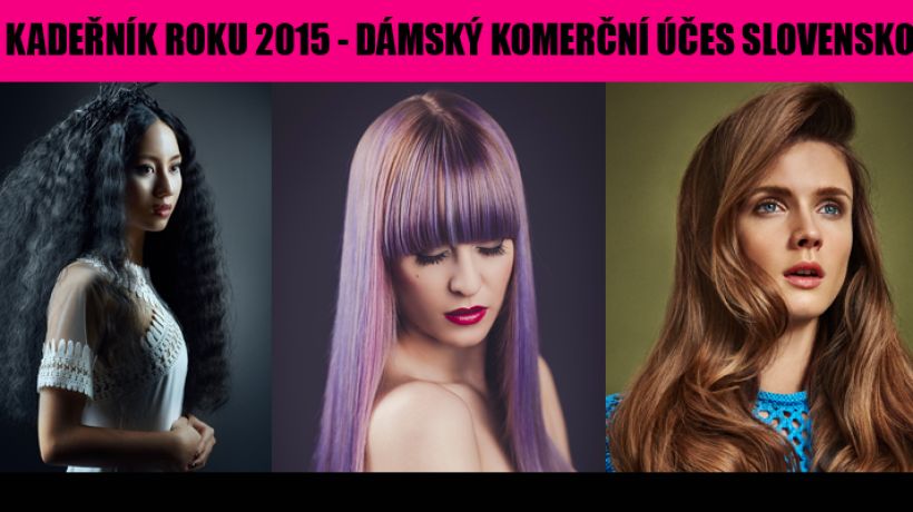 Kadeřník roku 2015 Dámský komerční účes Slovensko