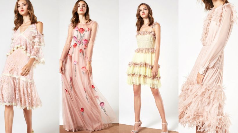 Blumarine nabízí v Resortu 2018 business fashion i večerní šaty